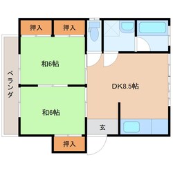 富士見ハイツの物件間取画像